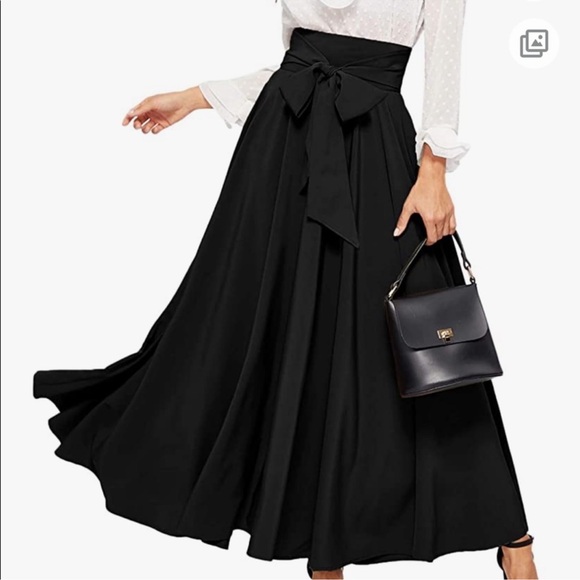 Amazon Dresses & Skirts - Amazon Womens Black Maxi Skirt-Size Large